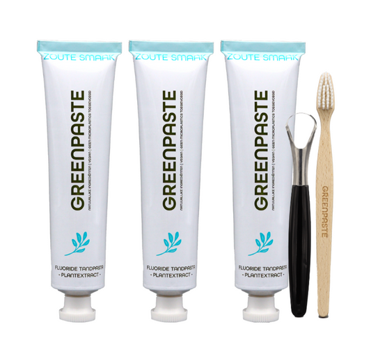 Pflanzenextrakt-Salzgeschmack-Zungenschaber- und Zahnbürstenpaket – €4,- Rabatt auf Ihren Versand